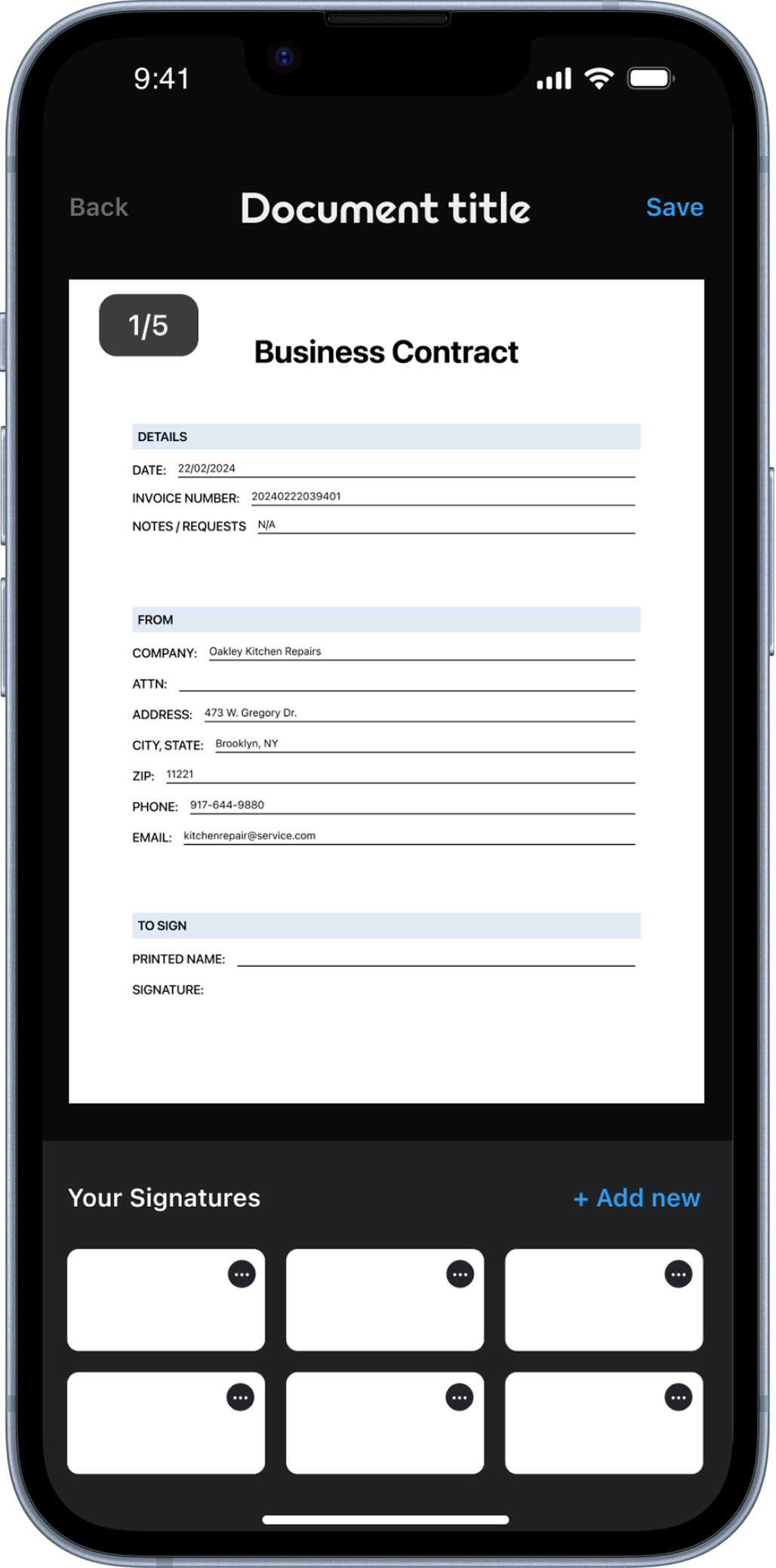 ScanNow — e-Sign